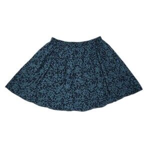 Uniqlo Skirt Womens Green Pleated Mini Whimsigoth Grunge Goth Ditsy Sizes Large